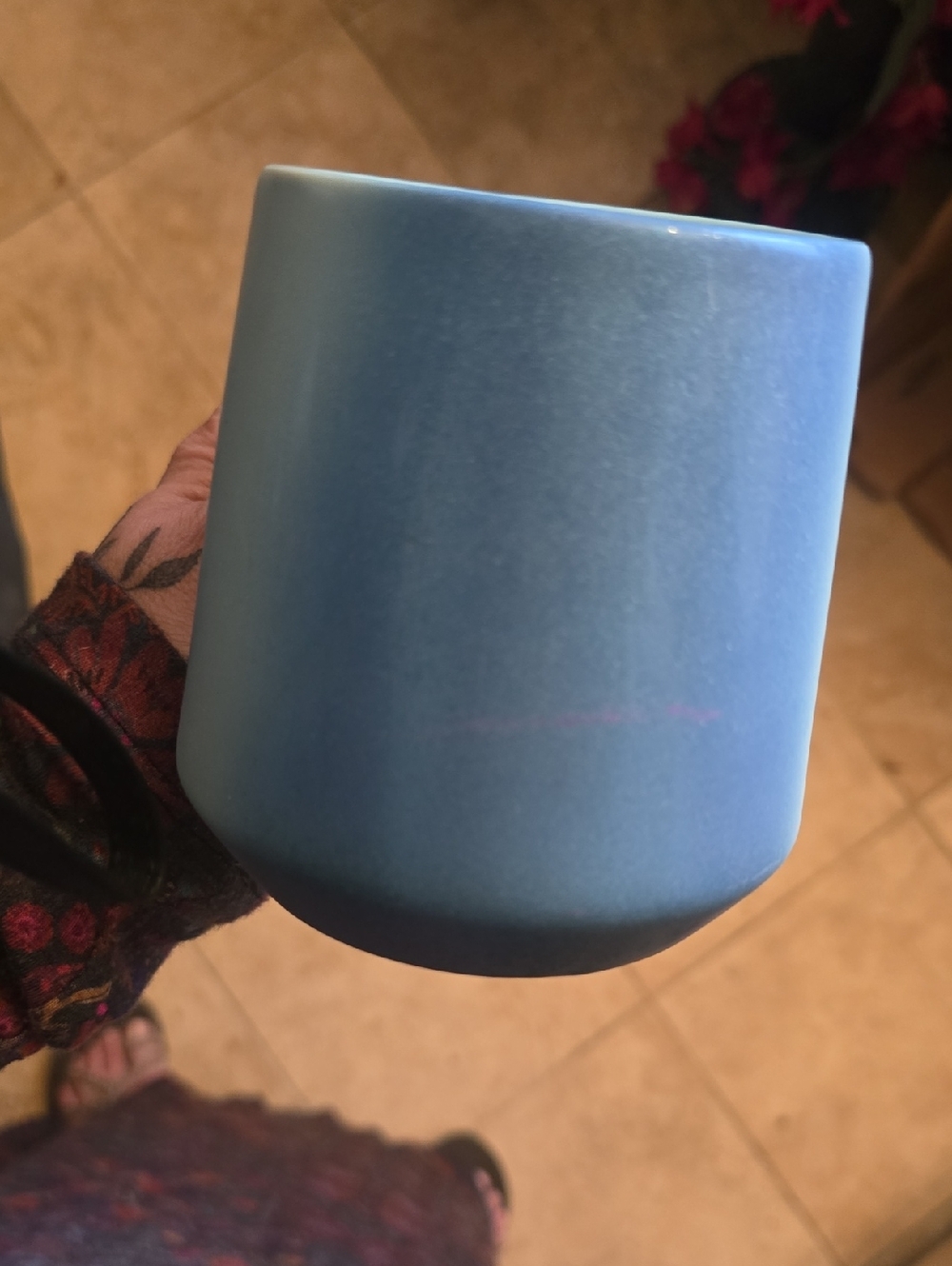 Starbucks Light Blue Shimmer Ceramic Mug 14 oz. - Picture 2 of 5